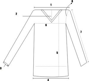 pashmina measurement for men