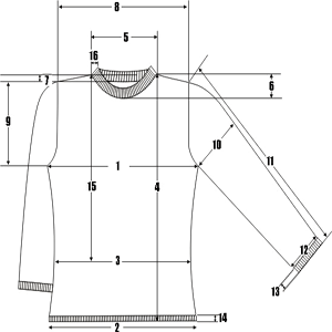 pashmina sweater measurements