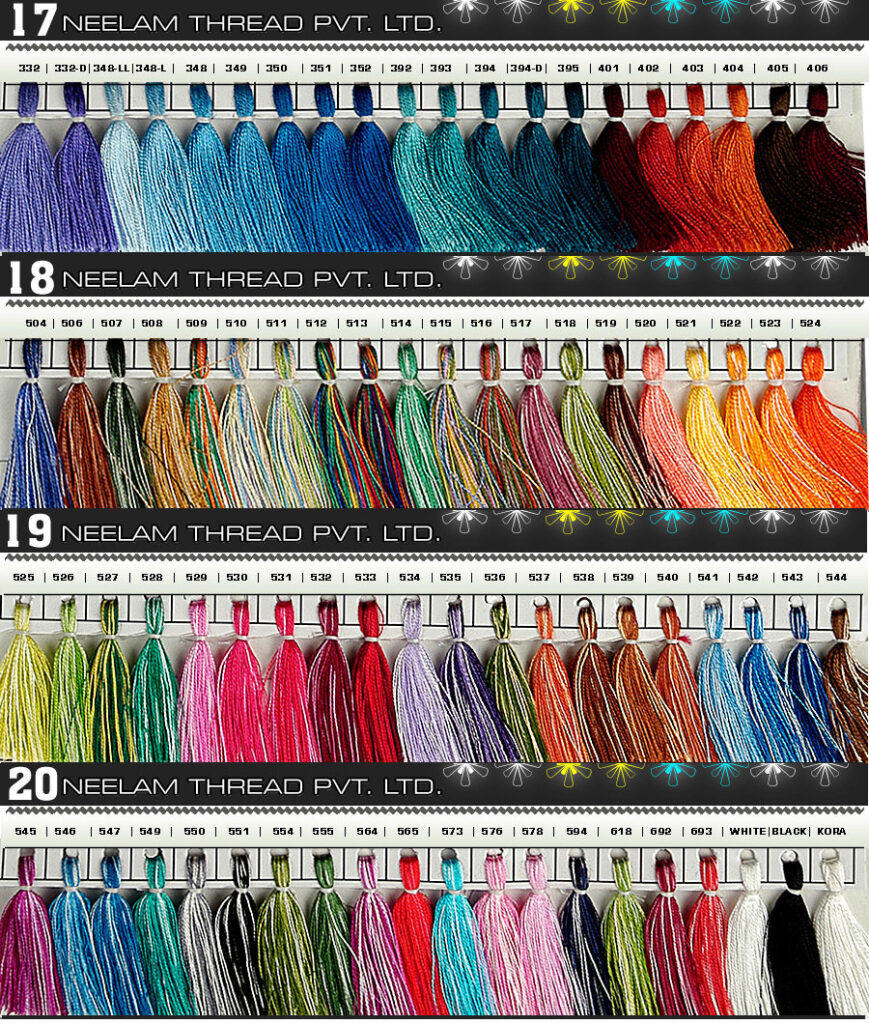 Bundles of Pashmina threads arranged for traditional handloom weaving in Nepal.